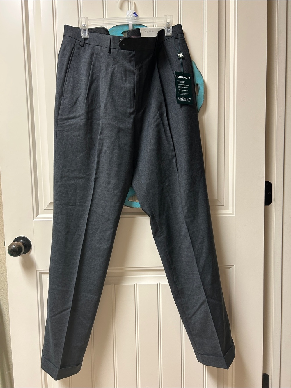 Lauren Ralph Lauren Men's Dark Charcoal Dress Trousers